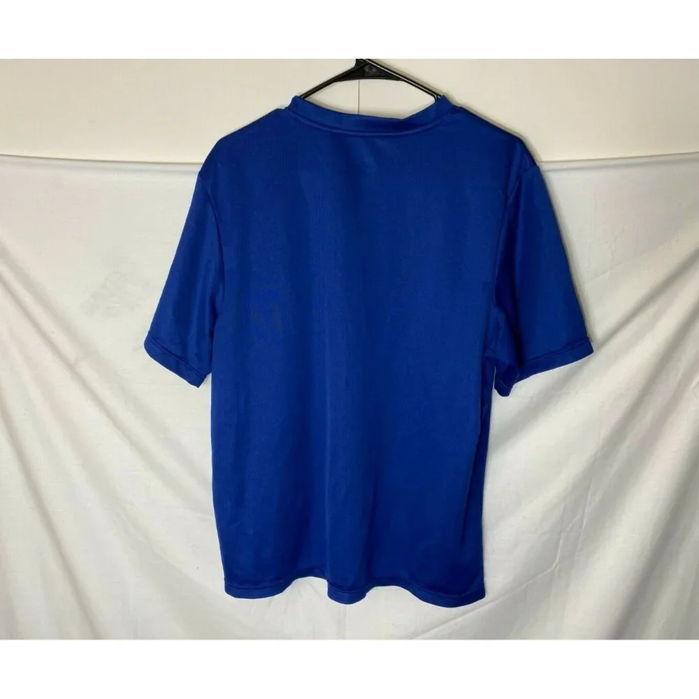 Men’s Large Champion Workout Shirt Gym Running Blue Normcore Gorpcore L Street - Picture 2 of 2